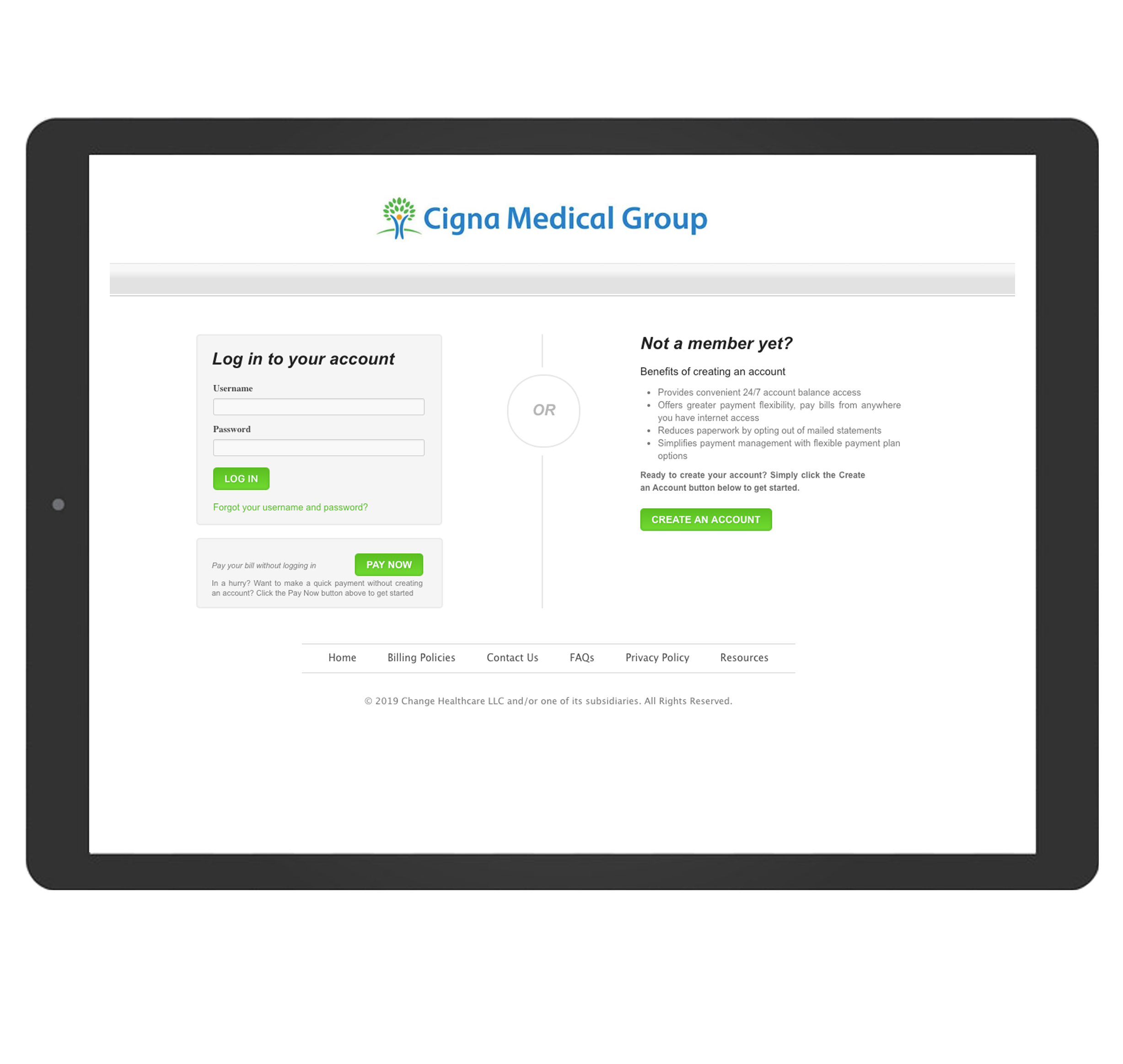 Cigna Medical Group -- Bill Pay